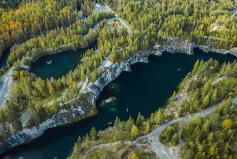Ruskeala Marble Canyon, Karelia, Russia